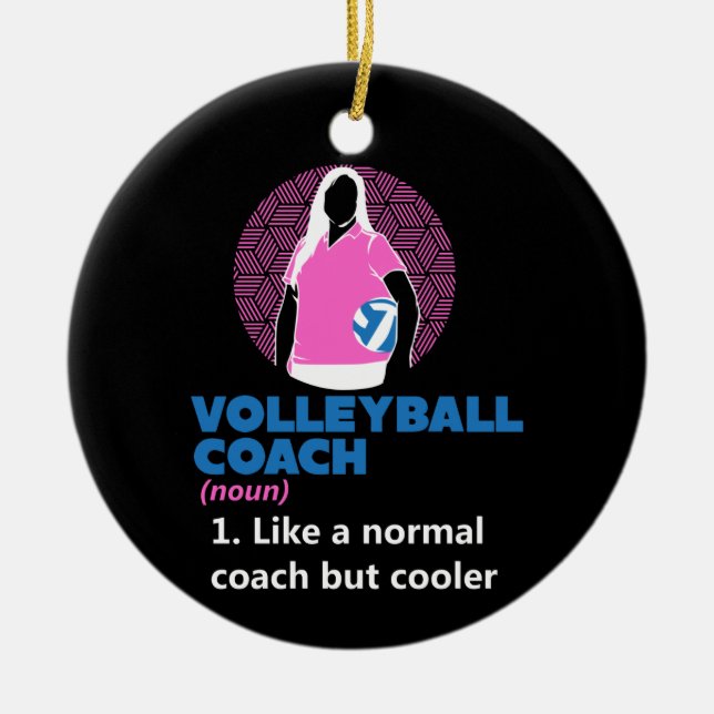 Volleyball - Kraftomnibussen Definition Keramik Ornament (Vorne)