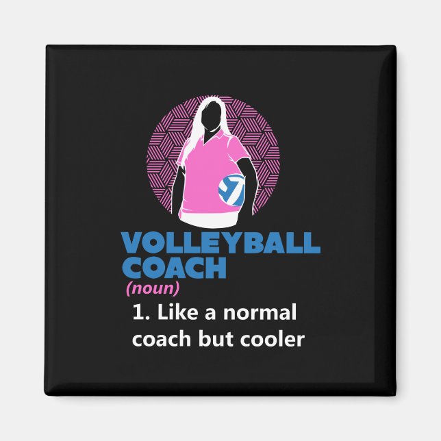 Volleyball - Kraftomnibussen Definition Magnet (Vorne)