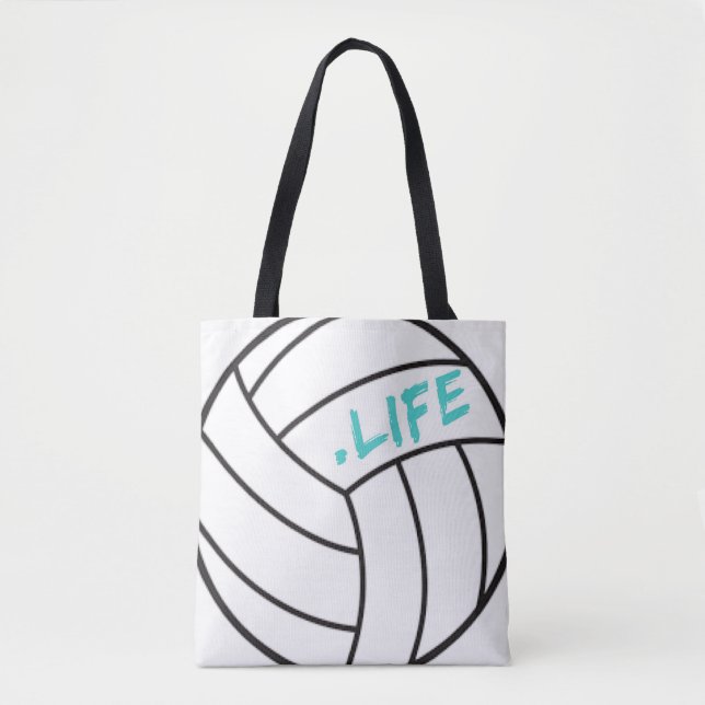 Volleyball-Leben-Taschen-Tasche Tasche (Vorderseite)