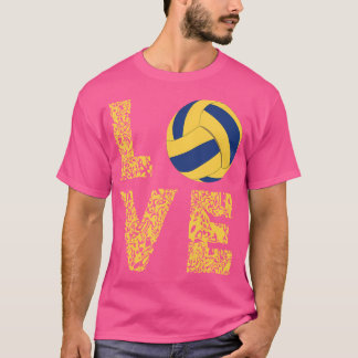 Volleyball Leopard Liebe Volleyball Player Beach V T-Shirt