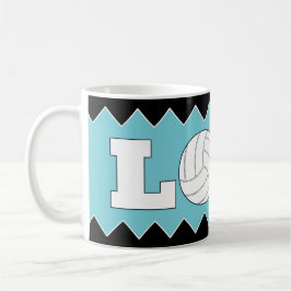 Volleyball LIEBE Custom Colour Fun Kaffee Tasse