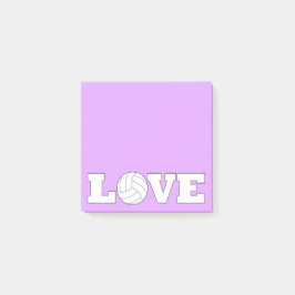 Volleyball LIEBE Sports Coach oder Player Desktop Post-it Klebezettel