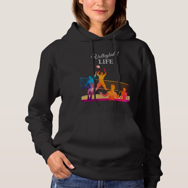 Volleyball Life Hoodie (Vorderseite)