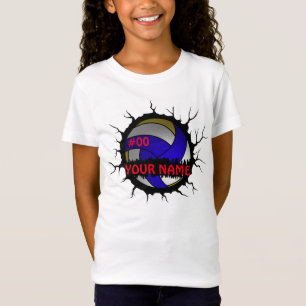 Volleyball-Logo, Volleyball-Individuelle Name T-Shirt