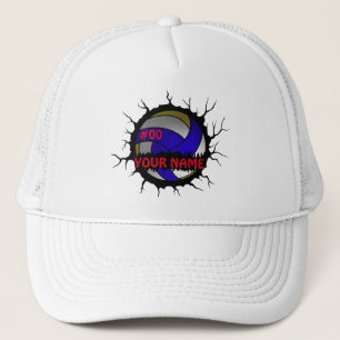 Volleyball-Logo, Volleyball-Individuelle Name Truckerkappe