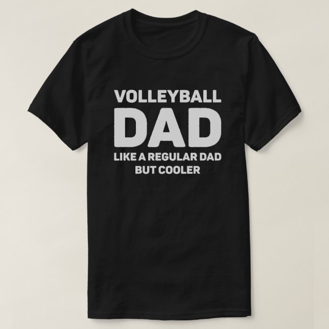 Volleyball Lover Cool Volleyball Vater T-Shirt (Design vorne)