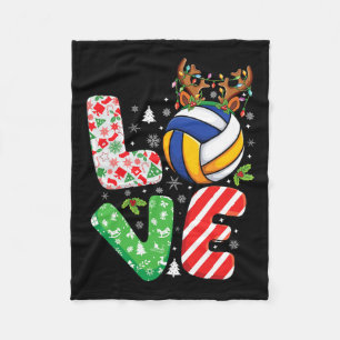Volleyball Lovers Boys Girls Kinder Weihnachten V Fleecedecke