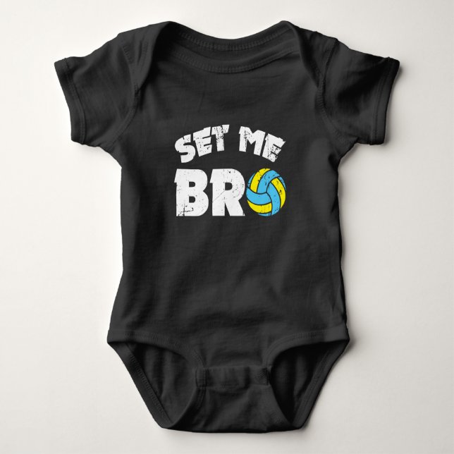 Volleyball - lustiges Volleyball-Sprichwort Baby Strampler (Vorderseite)