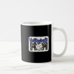 Volleyball Mama Blue Leopard 8 Kaffeetasse