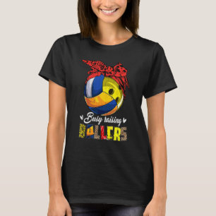 Volleyball Mama Bowling Mama beschäftigt Ballerste T-Shirt