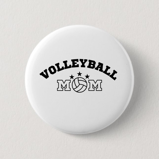 Volleyball Mama Button (Vorderseite)