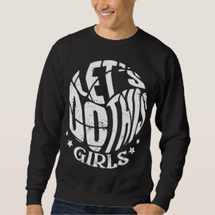 Volleyball Mama Damen Mädchen Volleyball Spieler Sweatshirt