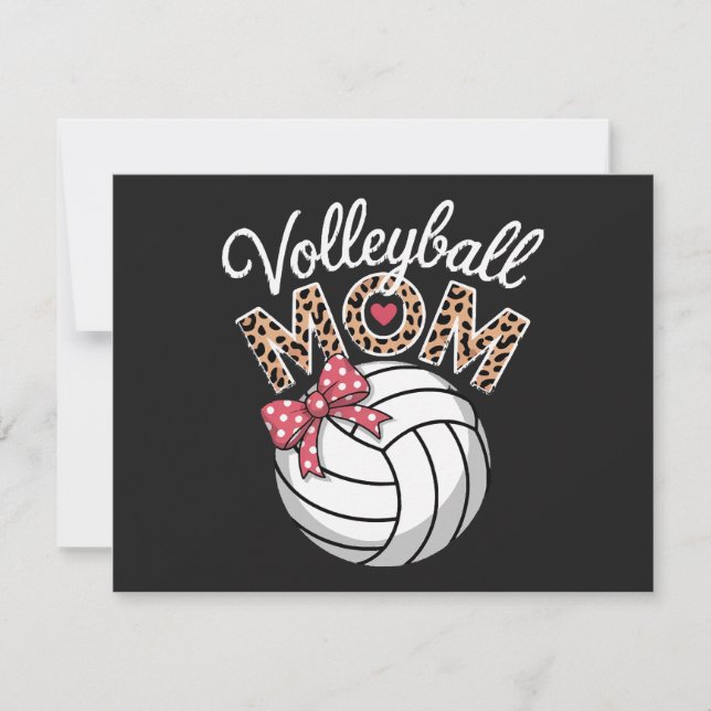 Volleyball-Mama Einladung (Vorderseite)