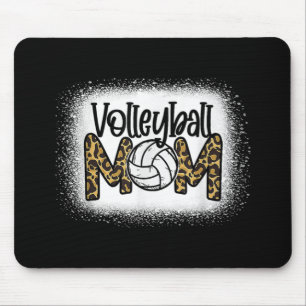 Volleyball Mama Frauen Leopard Niedlich geblasen S Mousepad
