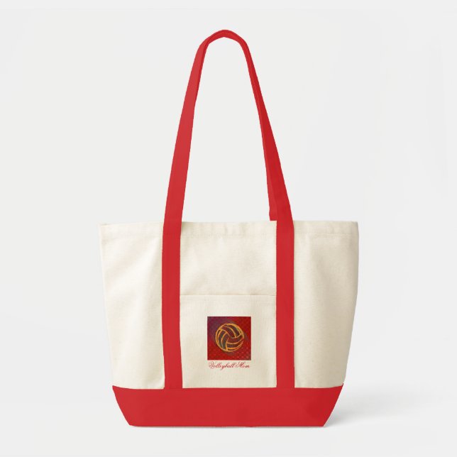 Volleyball-Mama-geometrische Tasche (Vorne)