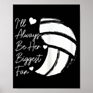 Volleyball-Mama ihre größte Fan-Volleyball-Tochter Poster