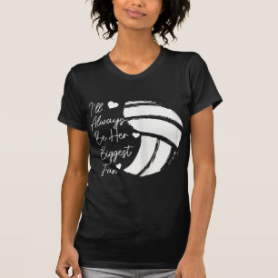 Volleyball-Mama ihre größte Fan-Volleyball-Tochter T-Shirt