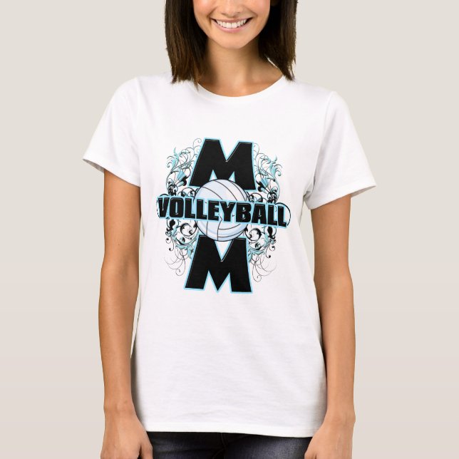 Volleyball-Mama (Kreuz) .png T-Shirt (Vorderseite)