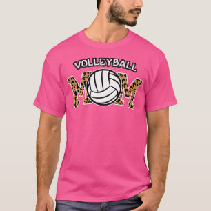 Volleyball Mama Leopard für Mama, die Liebe Volley T-Shirt