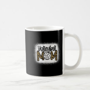 Volleyball Mama Leopard gebleicht Muttertag W Kaffeetasse