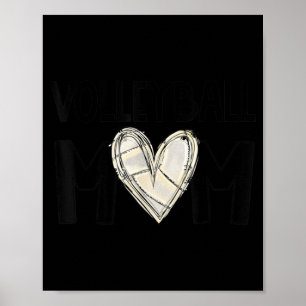 Volleyball Mama Life Game Day Vibes Volleyball Mot Poster