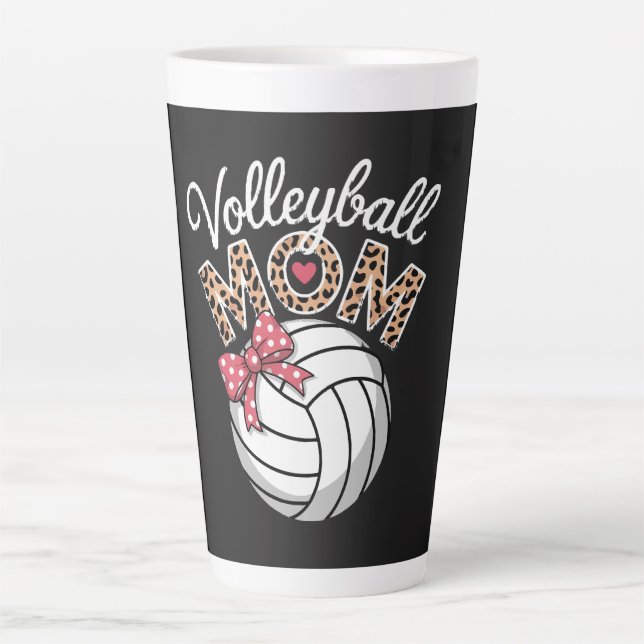 Volleyball-Mama Milchtasse (Vorderseite)