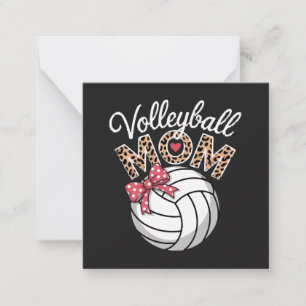 Volleyball-Mama Mitteilungskarte