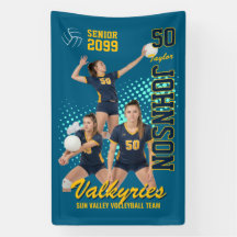 Volleyball-Mannschaft Custom Foto Senior Night Spo