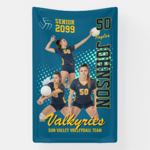 Volleyball-Mannschaft Custom Foto Senior Night Spo Banner
