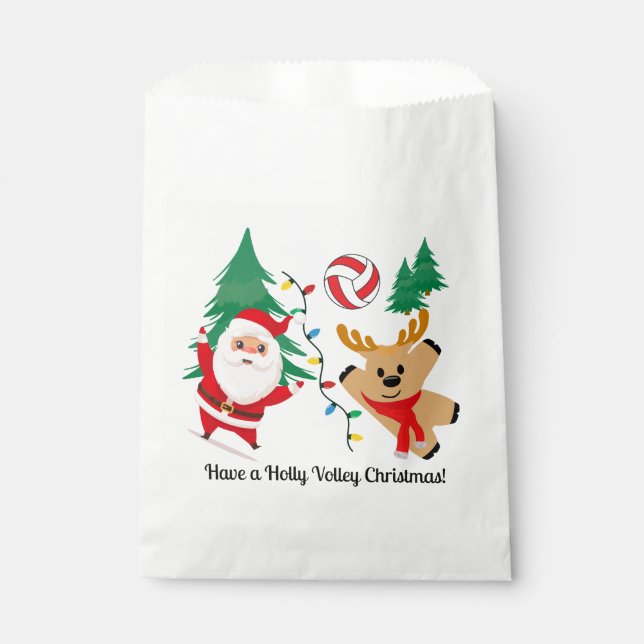 Volleyball-Mannschaft-Tüte Geschenktütchen (Vorderseite)