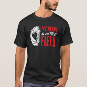 Volleyball Mein Herz ist auf diesem Feld T-Shirt
