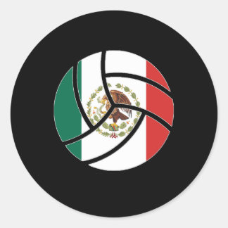 Volleyball Mexiko Runder Aufkleber