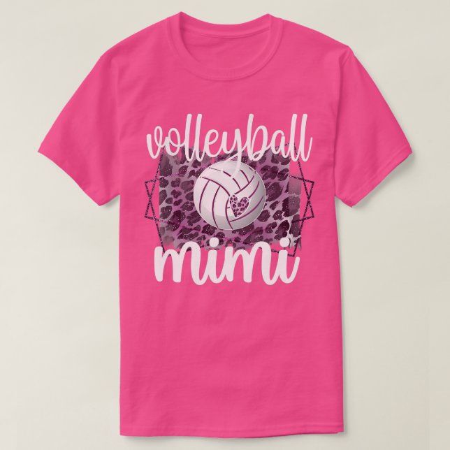 Volleyball Mimi Oma des Volleyballspielers Mimi T-Shirt (Design vorne)