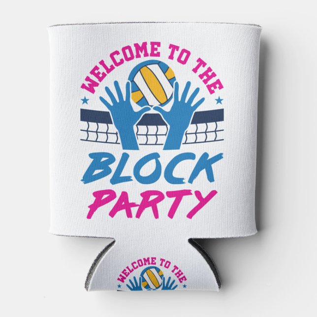 Volleyball Mittlerer Blocker Herzlich willkommen b Dosenkühler (Vorderseite)