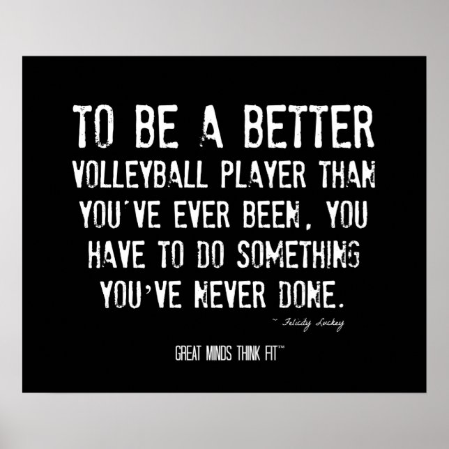 Volleyball Motivierend Poster 007 - Grunge (Vorne)