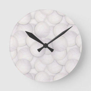 Volleyball-Muster Wall Clock Runde Wanduhr