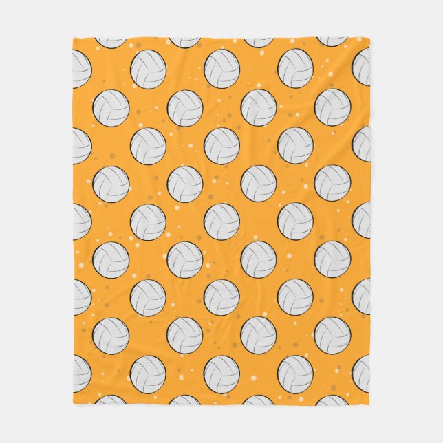 Volleyball-Musterdesign Fleecedecke (Vorderseite)