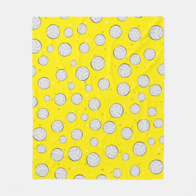 Volleyball-Musterdesign Fleecedecke (Vorderseite)