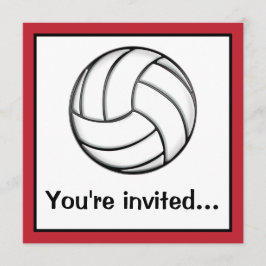 Volleyball Nach-Spiel Party Einladung