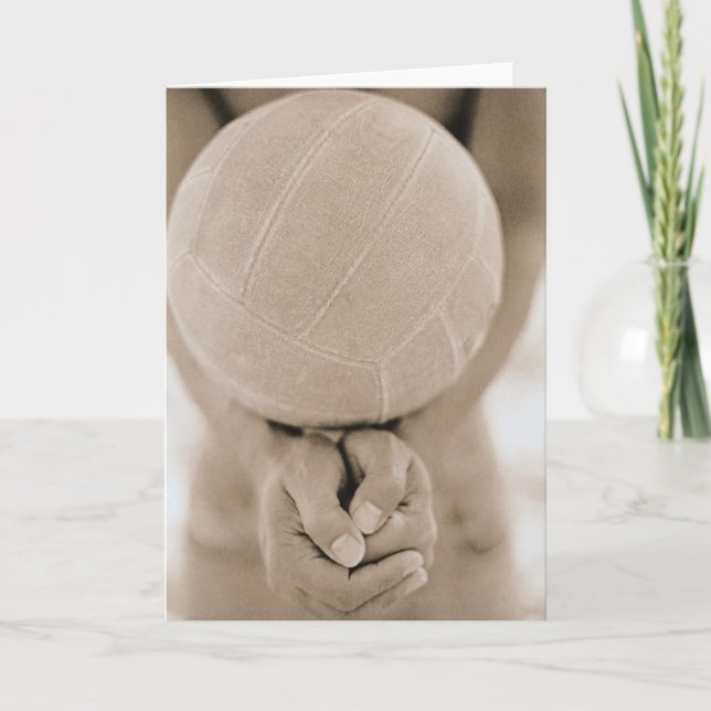 Volleyball-Nahaufnahme Karte (Vorderseite)