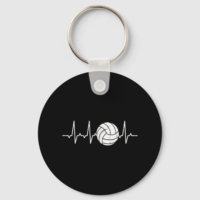 Volleyball Niedlicher Spaß Schlüsselanhänger (Vorderseite)
