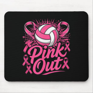 Volleyball nk Out Brustkrebsbewusstsein nk Mousepad