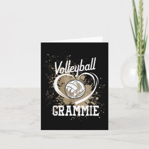Volleyball Oma Herz Volleyballspielerin  Karte