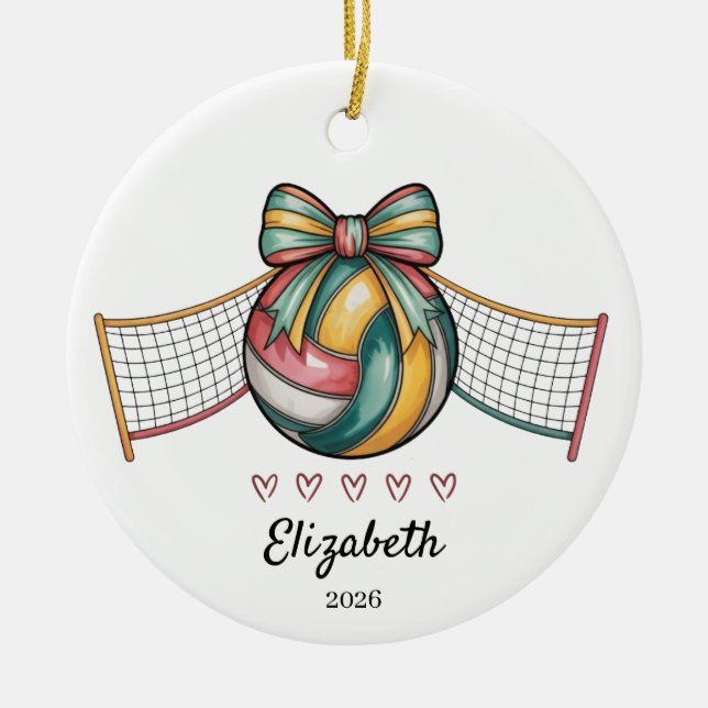 Volleyball Ornament Youth Volleyball Gifts  (Vorne)