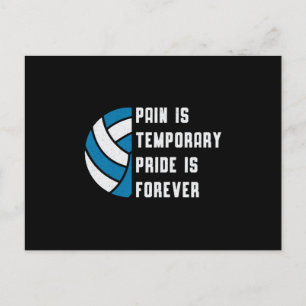 Volleyball Pain ist ein temporärer Retro-Spieler a Postkarte