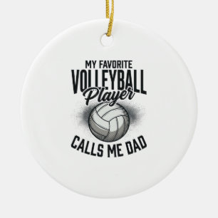 Volleyball Papa Mein Lieblingsspieler nennt mich P Keramik Ornament