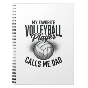 Volleyball Papa Mein Lieblingsspieler nennt mich P Notizblock