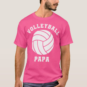 Volleyball Papa Vater Matching Familienvolleyball T-Shirt