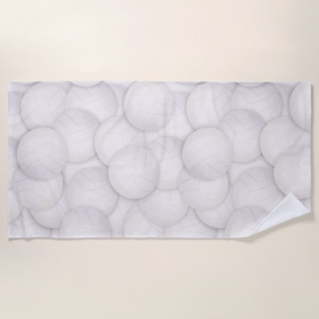 Volleyball Pattern Beach Handtuch (Vorderseite)