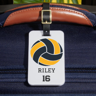 Volleyball Personalisiert Custom Team Bag Tag Gesc Gepäckanhänger